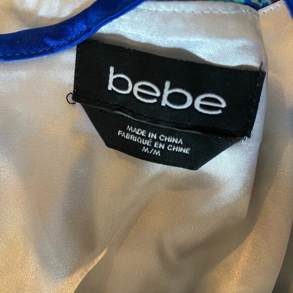 Bebe Multicolor Print Hi Lo Dress Size Medium - Picture 10 of 11